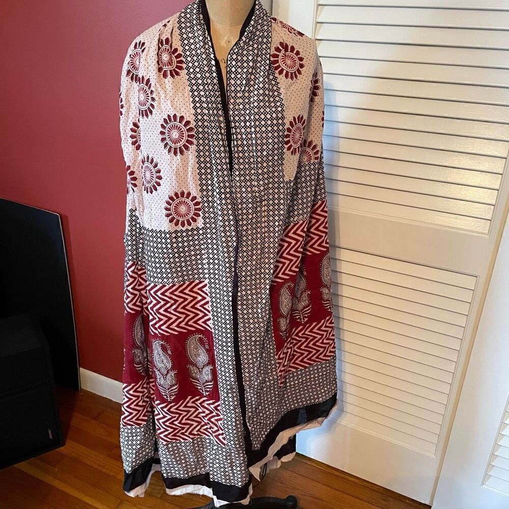 COMMUNITIE | big blanket luxury multicolor patterns scarf wrap - Picture 5 of 9